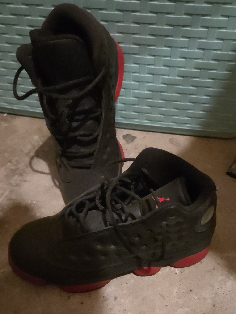 Jordan Kids Black and Red Basketball Sneakers